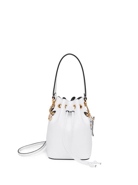 white fendi mon tresor|mon tresor bucket bag.